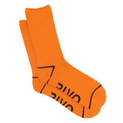 RIVO RRVSKHCB2 Bamboo High Cut Sock - Orange - 2 pack